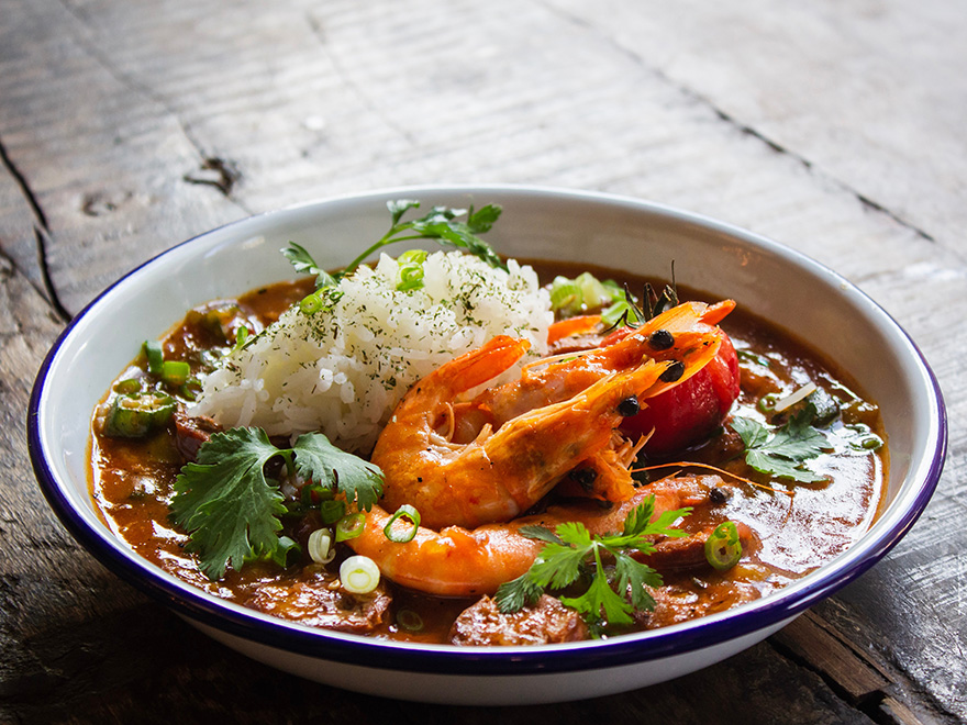 エビと豆のインディアンカレー